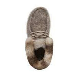 Hey Dude Wendy Corduroy Faux Fur Cozy Slip-On Loafer Shoes - Size 6